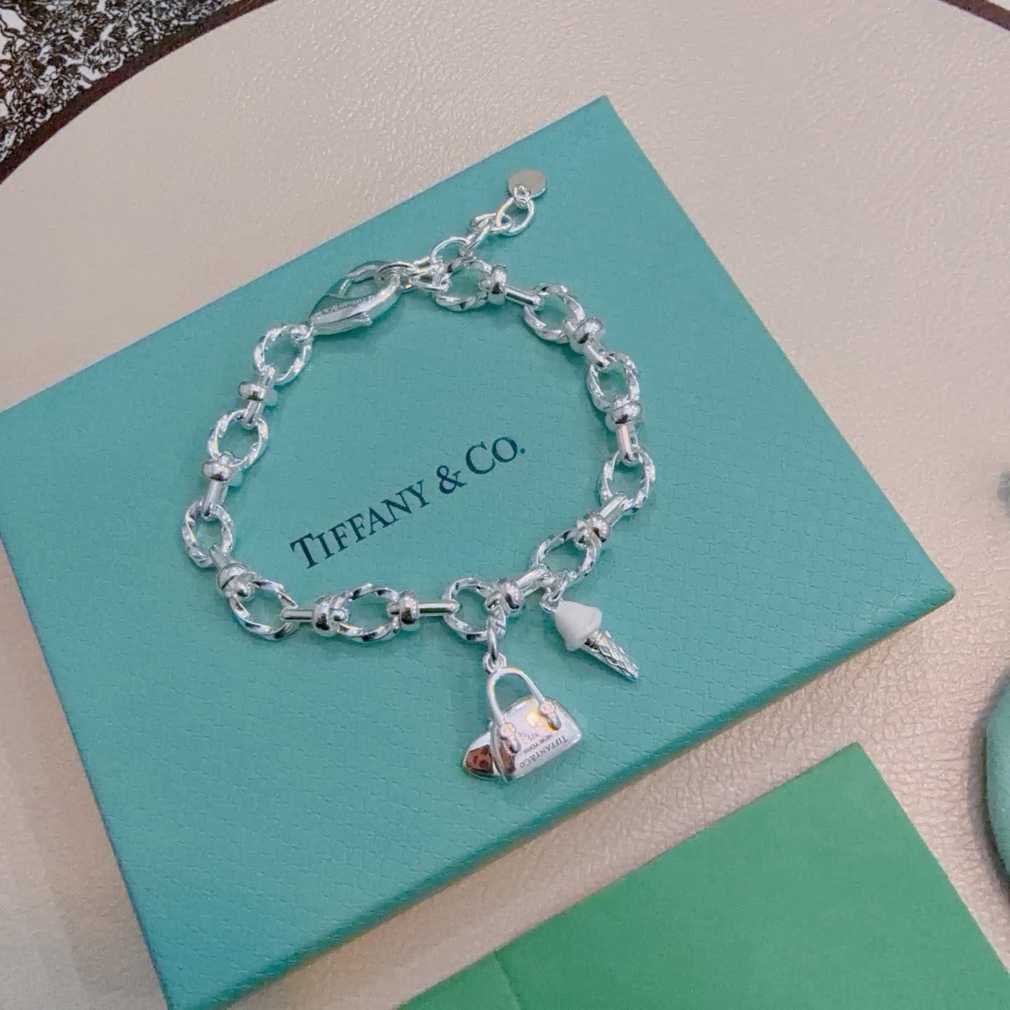 Tiffany & Co. Lock Charm Bracelet